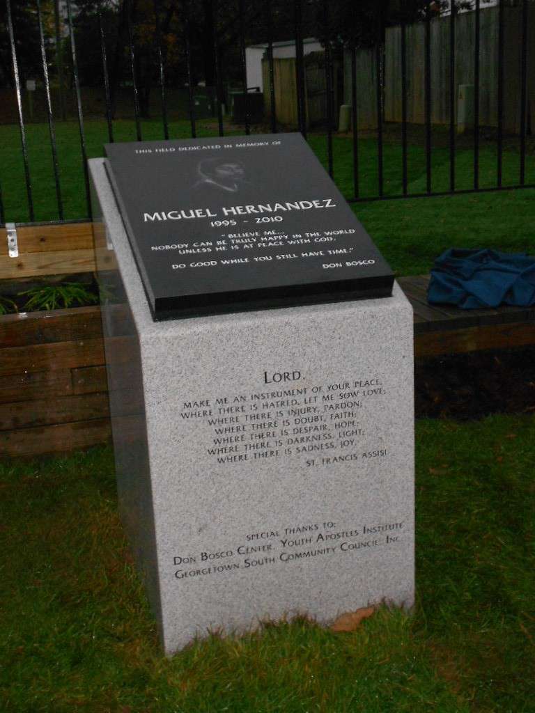 Eastern Memorials donated a memorial to Bosco Center
