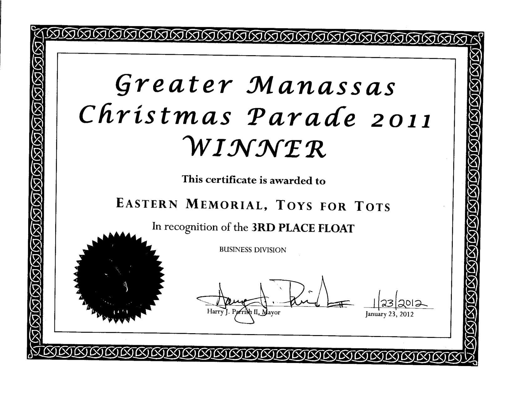 Three Cheers for Eastern Memorials!