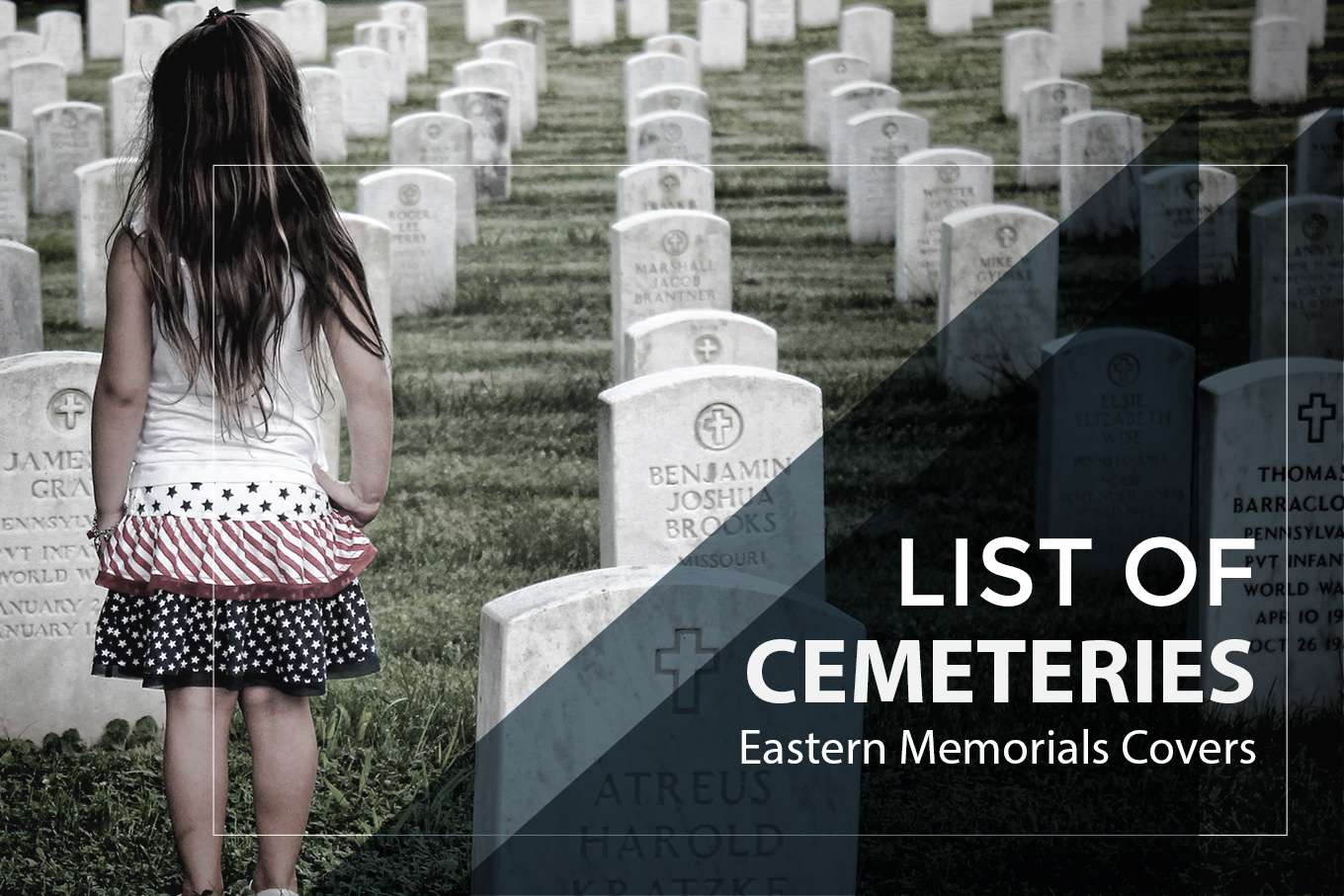 List of Cemeteries Eastern Memorials Covers